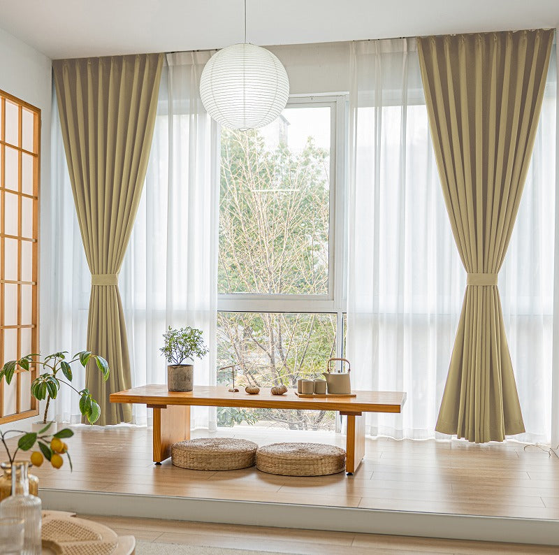 D-１8防炎フルダル1級遮光・形状記憶 ）ベージュ