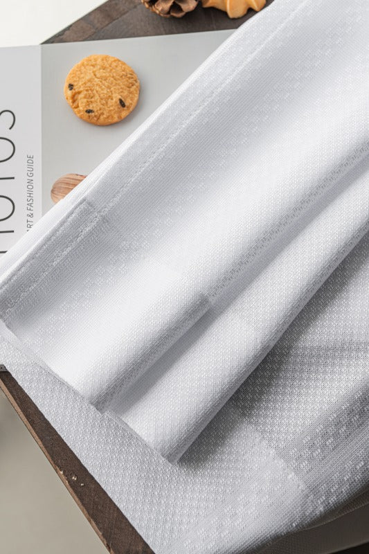 R-3　人気のエコリエ・ホワイトレース・柄出しストライプ。　遮熱・保温・UVカット・遮像