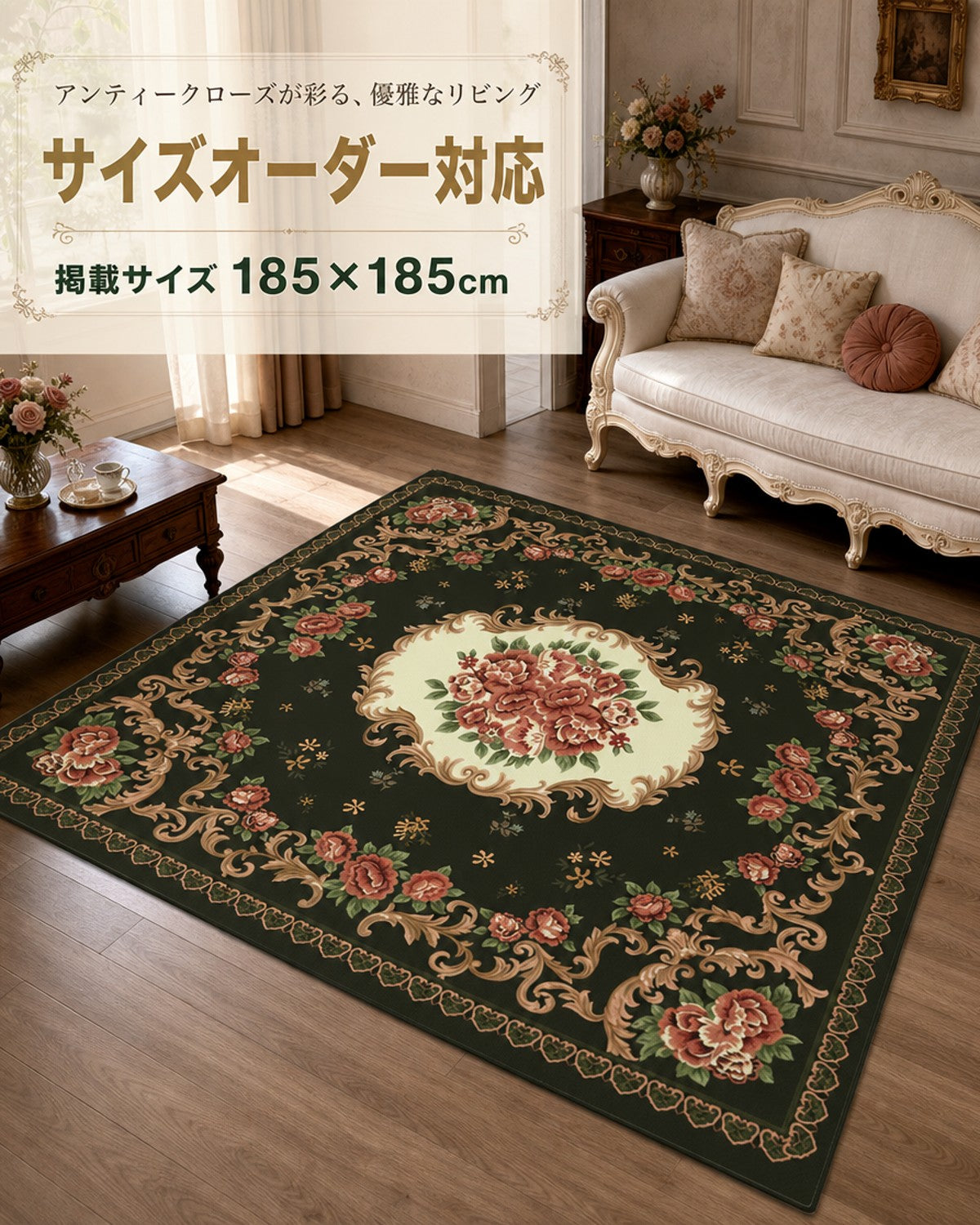 グレー 無地 フロアマット 3mm 吸水 防滑 - 画像 2