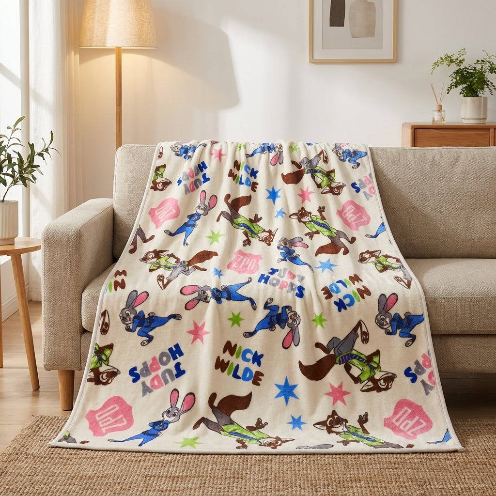 ズートピア ニック＆ジュディ ベビーケット 70×100cm - 画像4