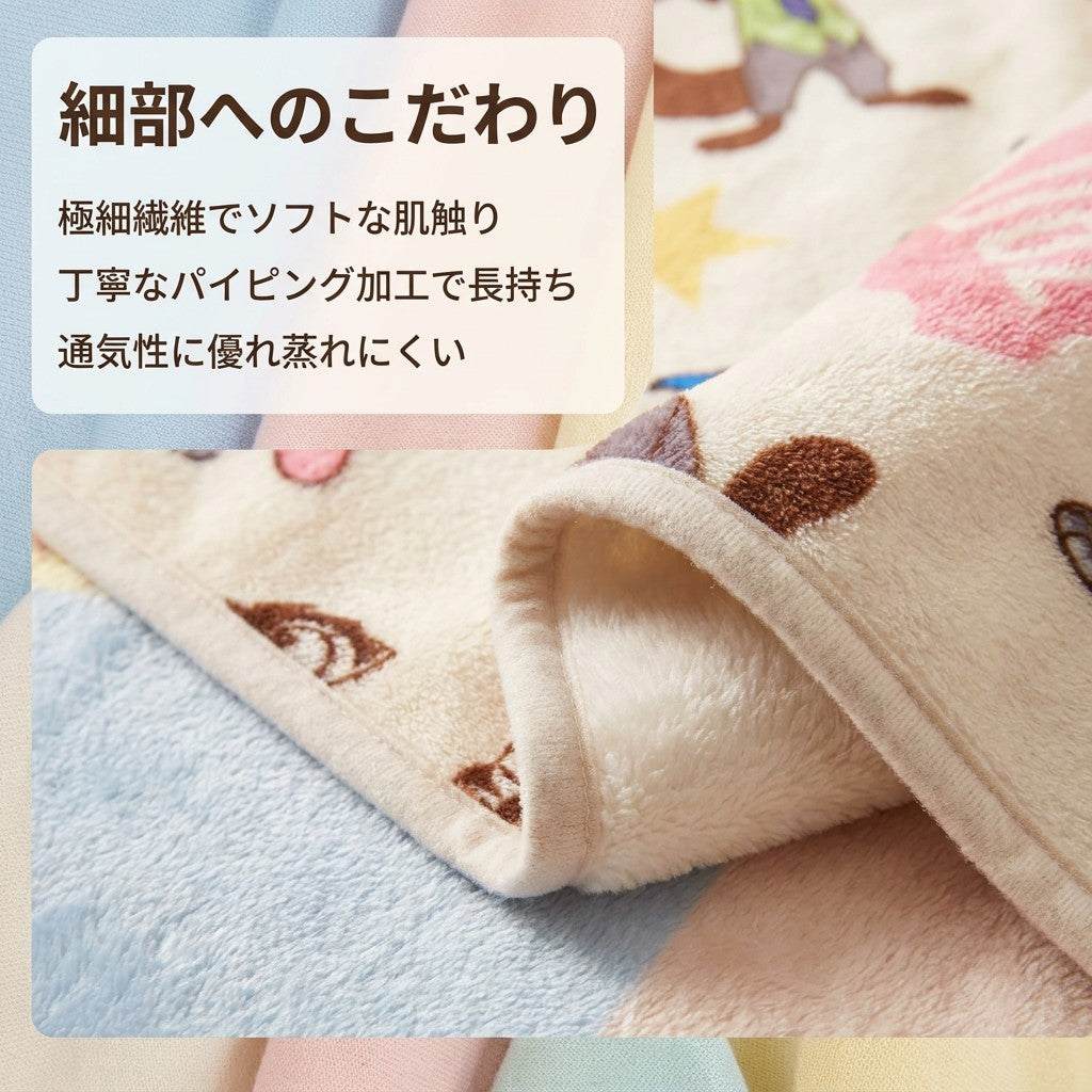 ズートピア ニック＆ジュディ ベビーケット 70×100cm - 画像3