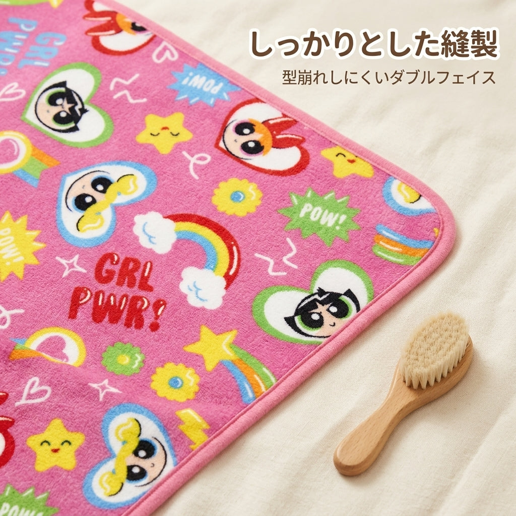 クレヨンしんちゃん風 ハート＆星柄 キッズブランケット - 画像3
