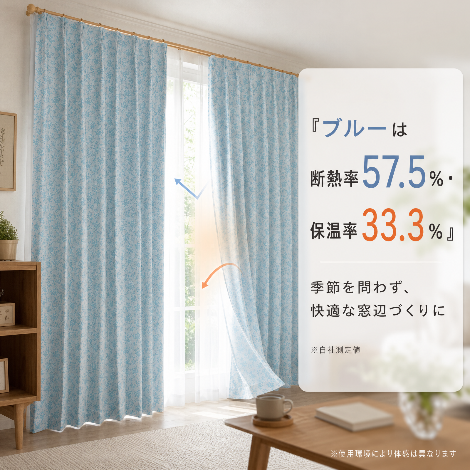 遮光カーテン 1級遮光 フリル付き 二重カーテン ボイルリーフ柄レース 遮熱 保温 防音 ピンク ブルー 36サイズ展開 おしゃれ カスタマイズ可能 D39