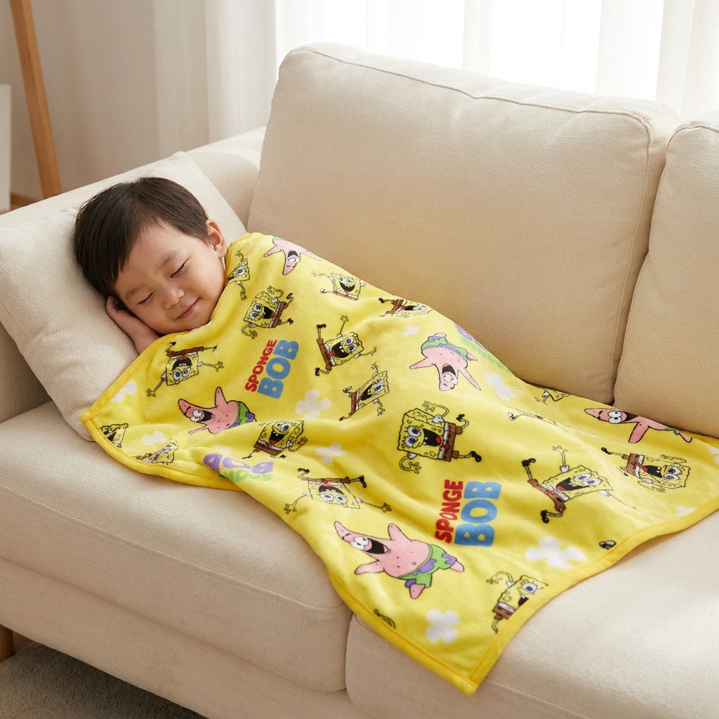 スポンジボブ パトリック ブランケット ふんわり肌触り お昼寝ケット - 画像5