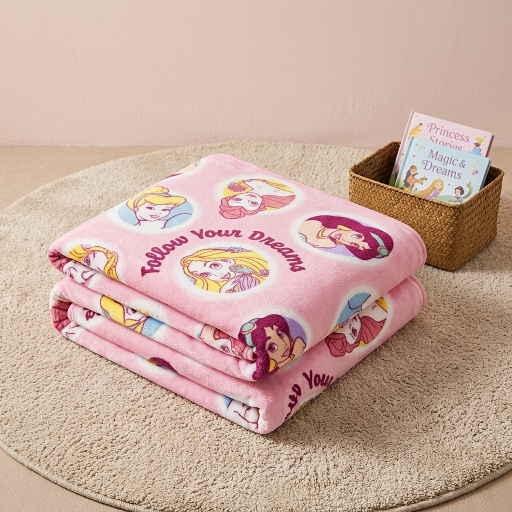 ディズニープリンセス ふんわりフランネルお昼寝ケット 70×100cm - 画像6